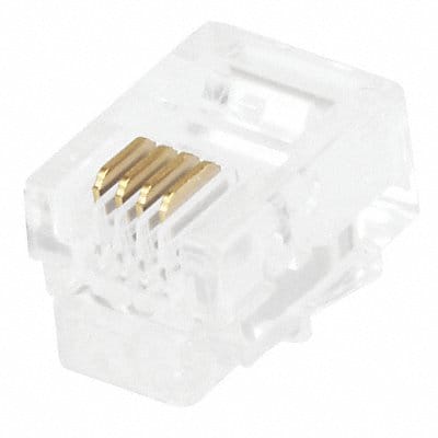 Plug Modular RJ11 6P4C Stranded PK50