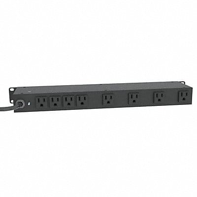 Surge Protected PDU 125V 8 Outlet Black