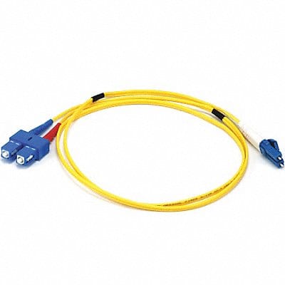 Fiber Cord Duplex LC SC 1m Yellow