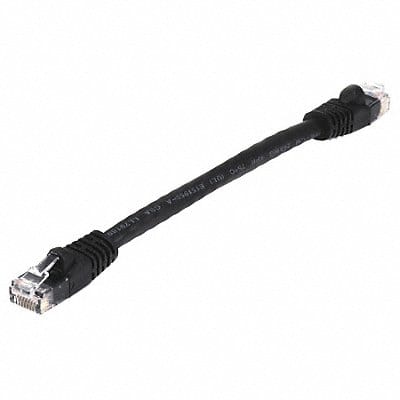 Patch Cord Cat 6 Booted Black 0.5 ft.