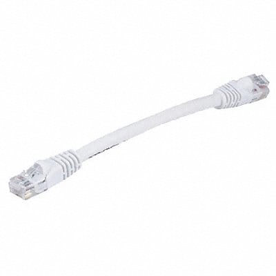 Patch Cord Cat 6 Booted White 0.5 ft.