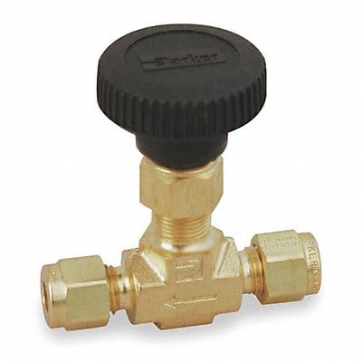 Needle Valve Straight Brass 1/2 In.