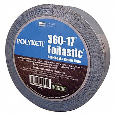 Foil Tape 1 7/8 in x 33 7/8 yd Aluminum