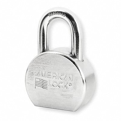 Keyed Padlock 15/16 in Round Silver