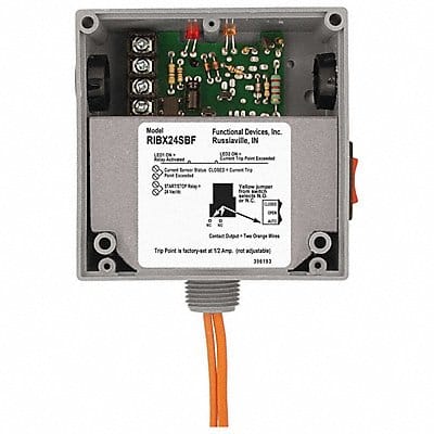 Enclsd 20A Rly/Current Switch Adjustable