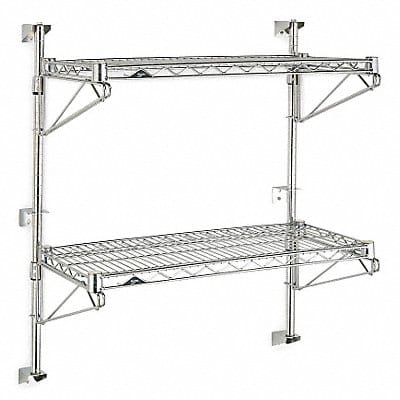 Wire Wall Shelf 34x18x36in ShlfCap 125lb