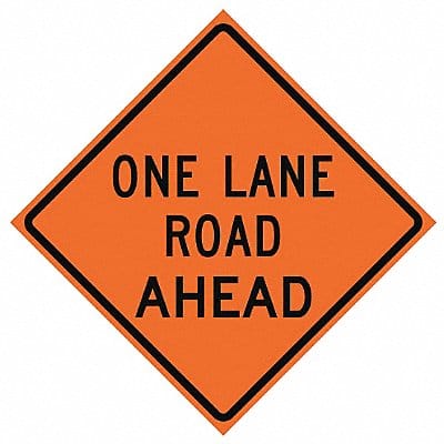 G7242 One Lane Road Traffic Sign 36 x 36