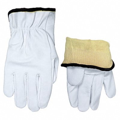 H5449 Leather Gloves White S PR