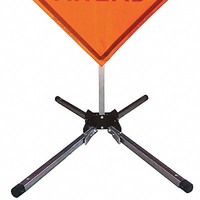 Sign Stand Aluminum 15 in Maximum Mast H