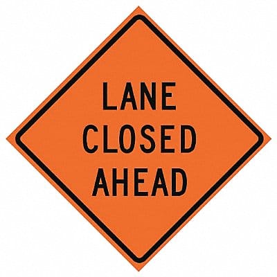 Lane Closed Traffic Sign 36 x 36