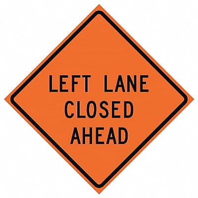 G7238 Lane Closed Traffic Sign 36 x 36