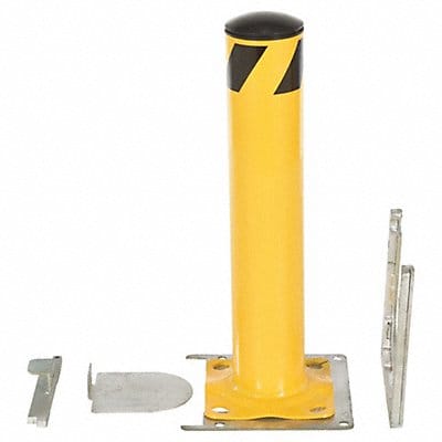 Bollard 82 in H Yellow Carbon Steel