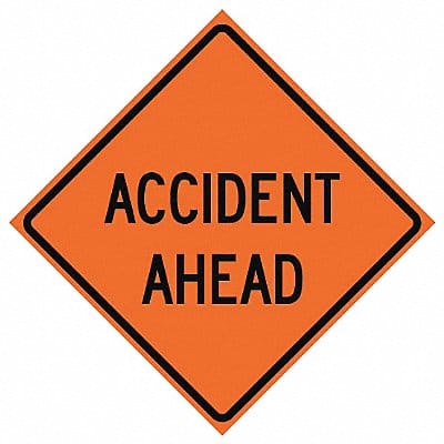 G7231 Accident Ahead Traffic Sign 36 x 36