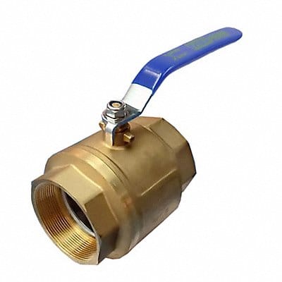 Brass Ball Valve Inline FNPT 4 in