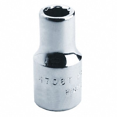 Socket Steel Blk Oxd 3/8 in