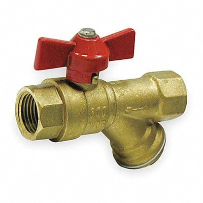 Ball Valve Brass 1/2 In NPT F x F