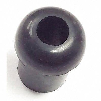 Bumper 1/2 in Black Rubber PK25