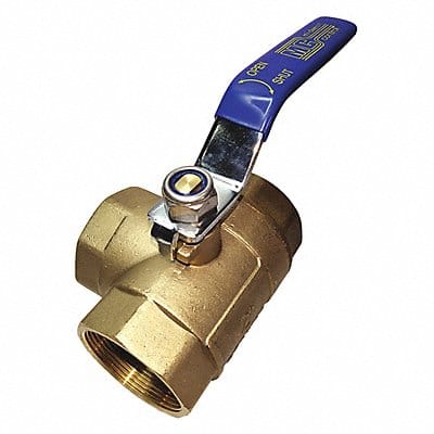 Brass Ball Valve 3-Way FNPT x FNPT 2 in