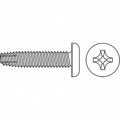 Thread Cutting Screw #4 Pan 1/4 L PK100