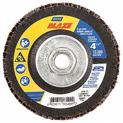 H7406 Fiber Disc 4 1/2 in Dia 5/8in Arbor