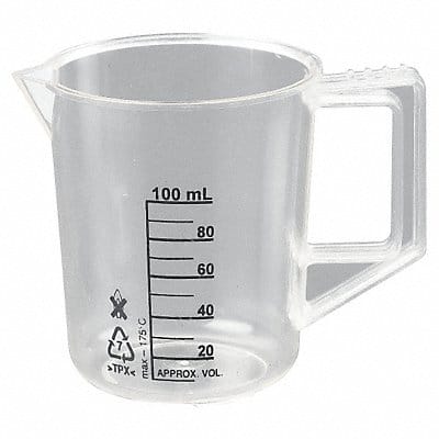 Beaker 100 mL 75 mm H 62.9 mm Dia PK6