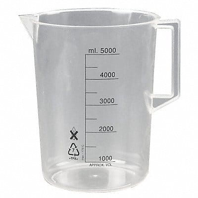 Beaker 5 L 260 mm H 200.5 mm Dia PK2