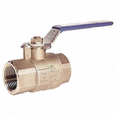 Brass Ball Valve Inline FNPT 1 in