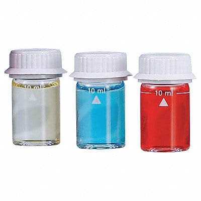 Round Plastic Vials 10 mm w/Lid PK12