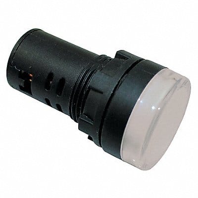 Raised Indicator Light 22mm 120V White