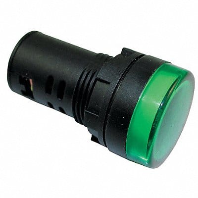 Raised Indicator Light 22mm 240V Green