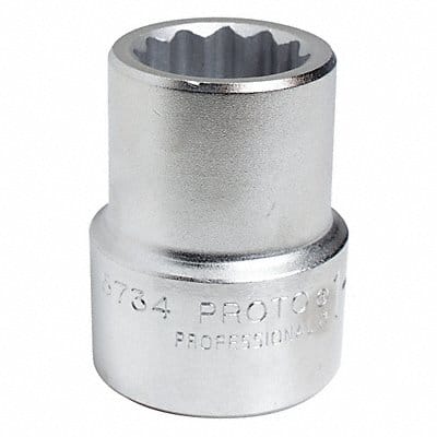 Socket Steel Satin 2 1/8 in