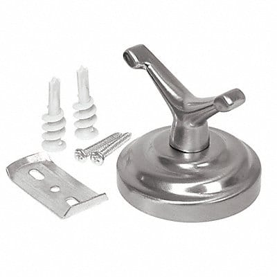 Bathroom Hook Zinc Satin 2 7/8 in W