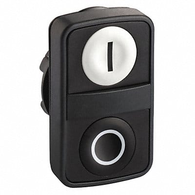 Non-Illum Push Button I/O Black/White