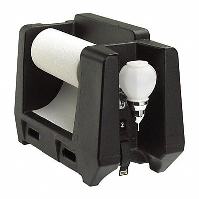 Paper Towel and Soap Dispenser Black