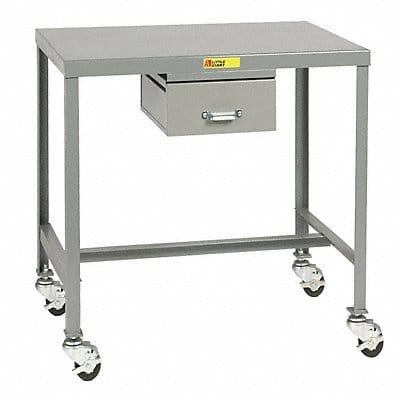 Mobile Work Table 36 L x 24 W x 24 in H