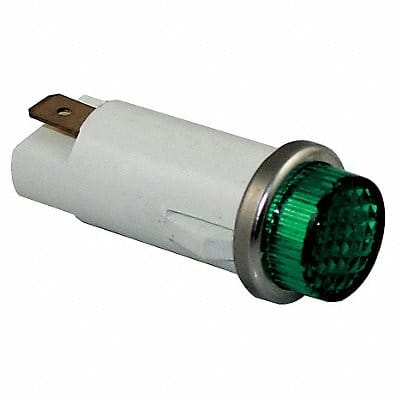 Raised Indicator Light Green 120V