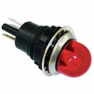 Raised Indicator Light Red 120V