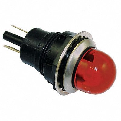 Raised Indicator Light Amber 120V