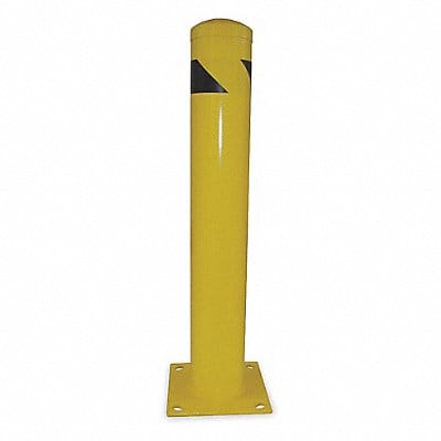 Bollard 42 in H Yellow Carbon Steel