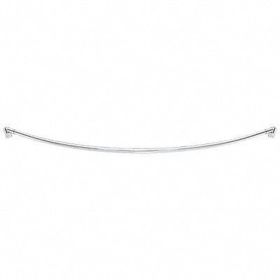 Curved Shower Rod 57 3/4 in L Satin PK6