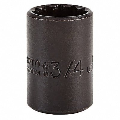 Socket Steel Blk Oxd 3/4 in