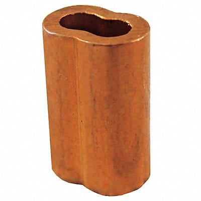 Wire Rope Oval Sleeve 3/64 In 122 Copper