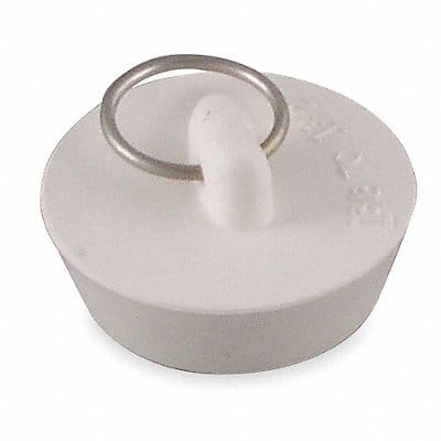 Drain Stopper 1 1/2 in Dia Rubber PK5