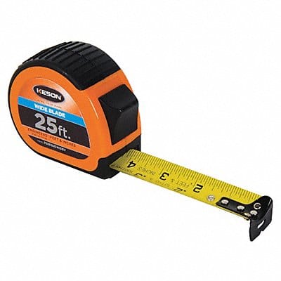 Tape Measure 1-3/16Inx25 ft Orange/Black