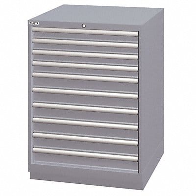 Mod Drwr Cab 41-3/4 H 10 Drwr Light Gray