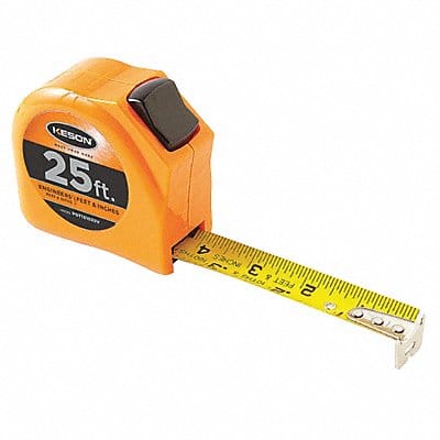 Tape Measure 1 In x 25 ft Orange In/Ft