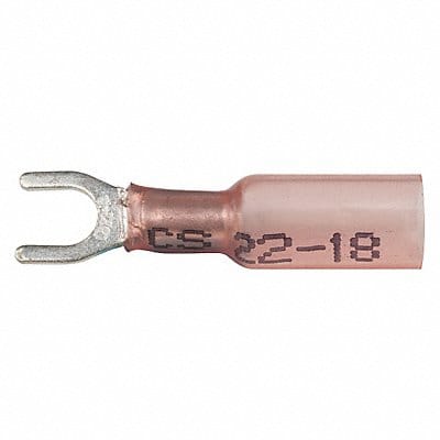 Fork Terminal Tin Copper Red PK10