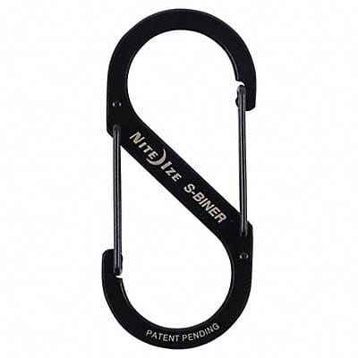 Carabiner Clip 3-13/25 in Steel Black