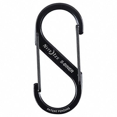 Carabiner Clip 3-1/2 in Steel Black