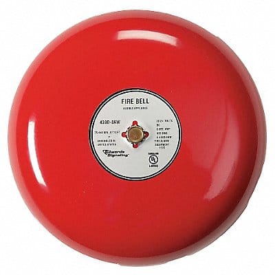 Fire Bell Red 8 in 20 to 24V